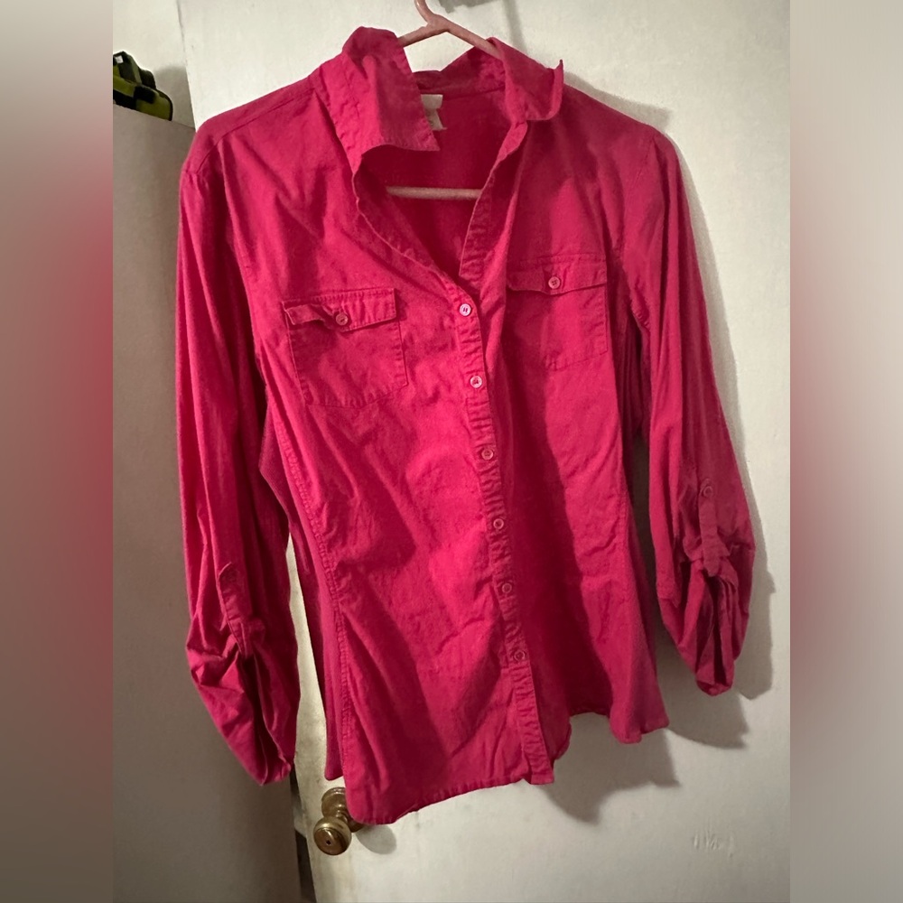 Pink long sleeve top